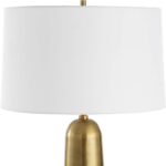 FLINCHEM PLATED ANTIQUE BRASS TABLE LAMP