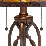 TIFFANY LAMP WITH TABLE TOP DIMMER