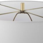 MODERN SATIN WHITE CERAMIC TABLE LAMP