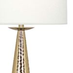 MODERN BRASS COLUMN TABLE LAMP