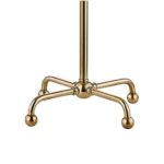 ADJUSTABLE HEIGHT AGED BRASS TABLE LAMP