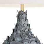 COASTAL OCEAN BLUE CERAMIC TABLE LAMP