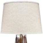WATERCOLOR PLUM MOUTH BLOWN GLASS TABLE LAMP