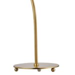 AGED BRASS METAL MODERN ACCENT TABLE LAMP