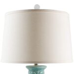 CRACKLED GLAZE VASE TABLE LAMP