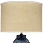 INDIGO BLUE CERAMIC TABLE LAMP