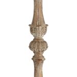 FRENCH CRYSTAL CANDLESTICK FLOOR LAMP