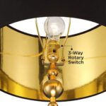 HARLOWE BLACK AND GOLD FLOOR LAMP