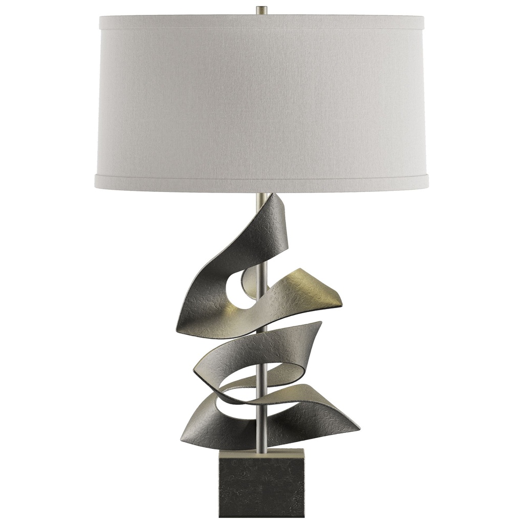 300_image1 GALLERY FLAX SHADE NATURAL IRON TABLE LAMP