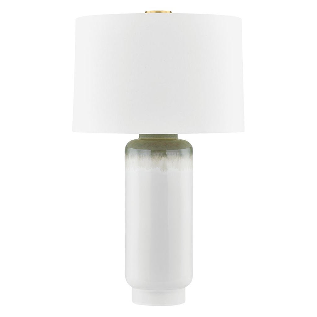 310_image1 AGED BRASS CERAMIC MEADOW OMBRE TABLE LAMP