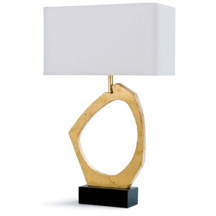 MODERN GOLD LEAF TABLE LAMP