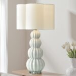 OPHELIA HIGH GLOSSY WHITE TABLE LAMP