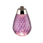 PLUM ART GLASS SMALL TABLE LAMP