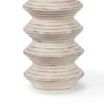 MODERN COASTAL WHITE WOOD TABLE LAMP
