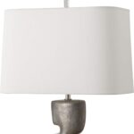 FREE FLOWING SILVER TABLE LAMP