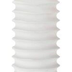 MODERN WHITE METAL COLUMN TABLE LAMP