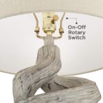 POSSINI SCULPTURAL RUSTIC MODERN TABLE LAMP