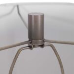 AGED GUNMETAL FLUTED TABLE LAMP