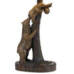 BEARS AND BEEHIVE WESTERN RUSTIC TABLE LAMP