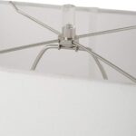 FREE FLOWING SILVER TABLE LAMP