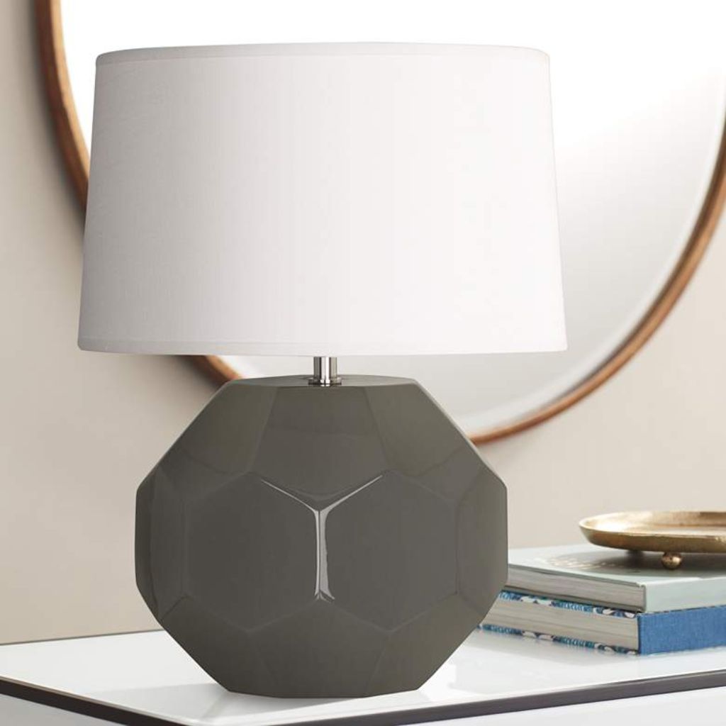 Untitled design ASH GLAZED CERAMIC ACCENT TABLE LAMP