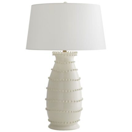 IVORY CERAMIC TABLE LAMP