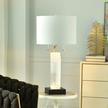 MODERN GREY SHADE TABLE LAMP