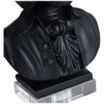 RESIN AND CRYSTAL BLACK TABLE LAMP