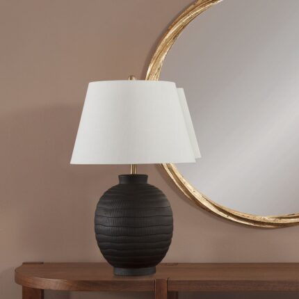 BLACK MATTE TABLE LAMP
