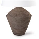 BLACK CERAMIC TABLE LAMP