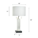 MODERN GREY SHADE TABLE LAMP