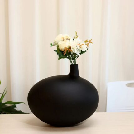 ROUNDED HARMONY VASE BLACK