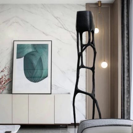 SCULPTED ELEGANCE TREE DESIGN FLOOR LAMP