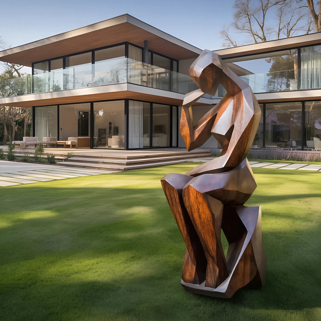 16_farmhouse_wooden_sculpture_2 FARMHOUSE WOODEN SCULPTURE BROWN