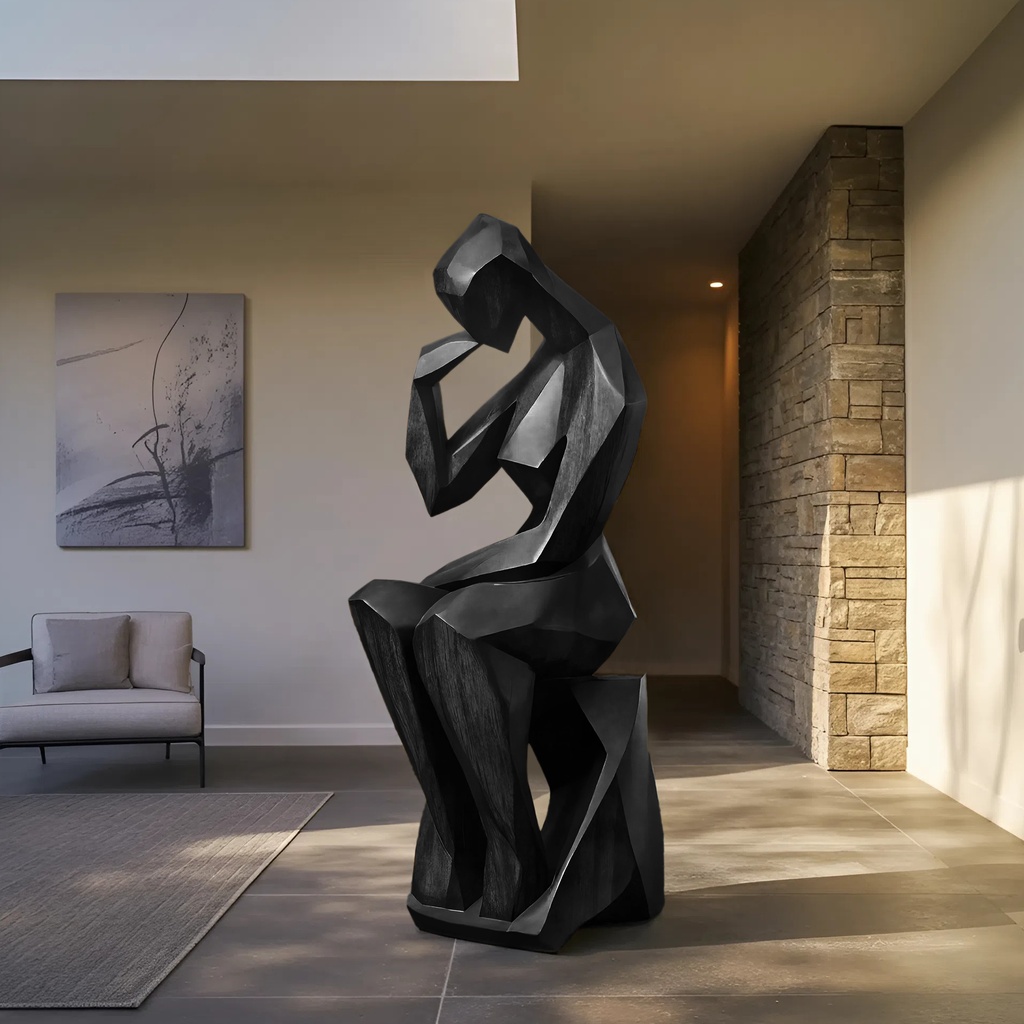 16_farmhouse_wooden_sculpture_4 FARMHOUSE WOODEN SCULPTURE BLACK