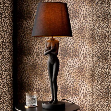 BLACK NAKED LADY TABLE LAMP