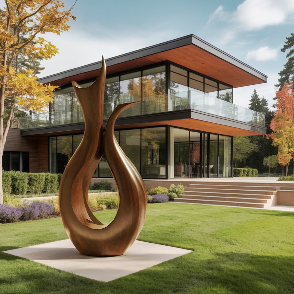 27_farmhouse_abstract_sculpture_6 FARMHOUSE ABSTRACT SCULPTURE BROWN