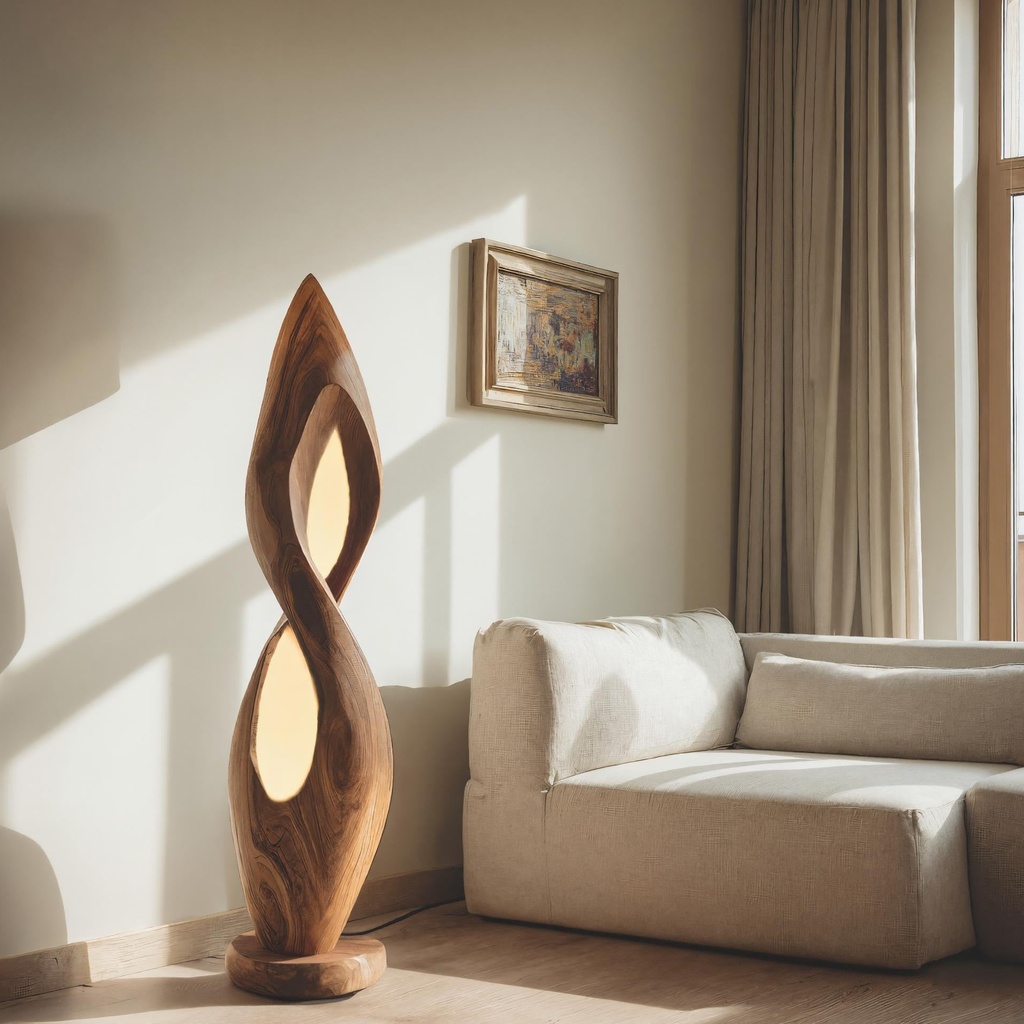 28_contemporary_floor_lamp_1 CONTEMPORARY FLOOR LAMP BROWN
