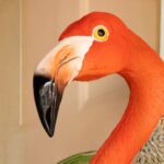 FLAMINGO HEAD WALL ART