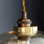 EASYFIT CHAMPAGNE GLASS CEILING LIGHT SHADE