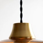SWIRLED GLASS EASYFIT CEILING LIGHT SHADE IN GREEN