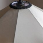 BLACK CREAM TASSEL CEILING LIGHT SHADE