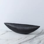 RIPPLE FORM VASE BLACK