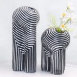ETHEREAL ASCENT ABSTRACT RESIN VASE