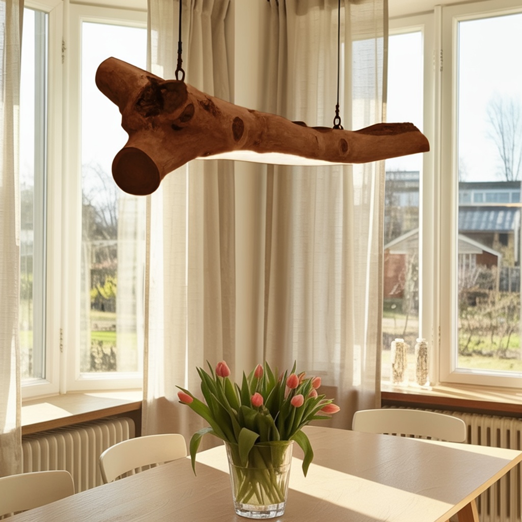 40_rustic_hanging_light_6 RUSTIC LIGHT FIXTURE CHANDELIER WALNUT