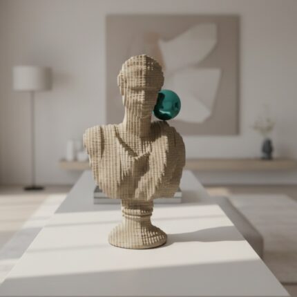 MUSE BUST BROWNISH GREY