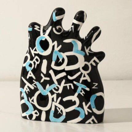 ALPHABET EXOTIC DECOR BLACK