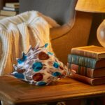 Glass Shell Art Sculpture — multicoloured premium glass seashell on table decor for coastal home decor interiors