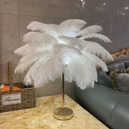 FEATHER GLOW WHITE LAMP