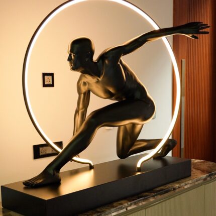 LUMINOUS MOTION SCULPTURE TABLE LAMP